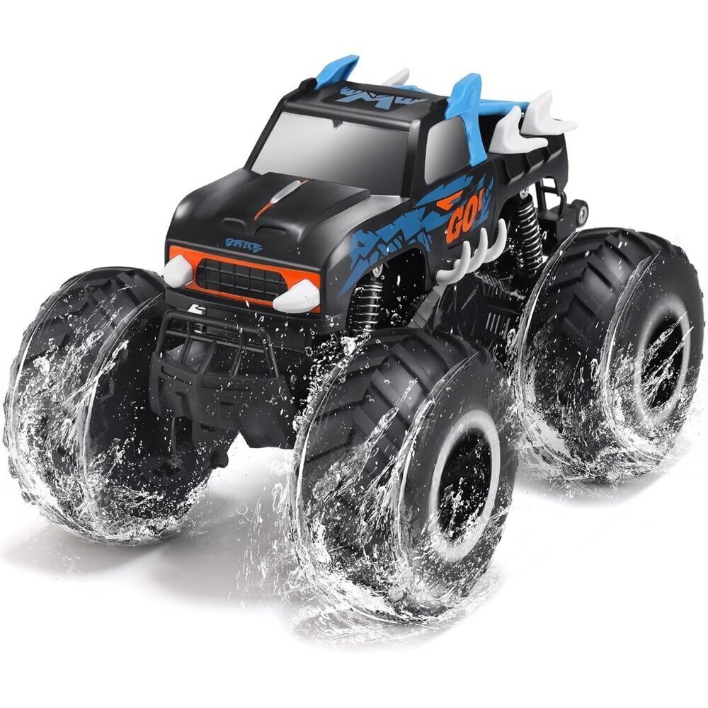 Threeking 116 Waterproof Monster Truck RC Car 4WD All Terrain Off Road Toy